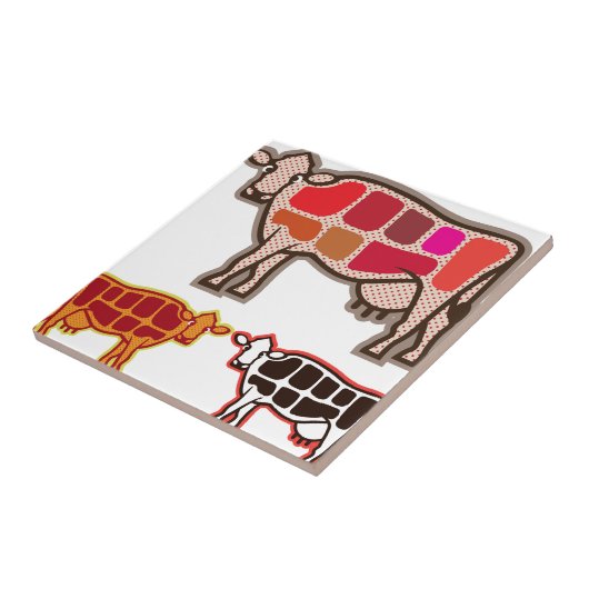 Rindfleisch-Schnitte Fliese (Seite)