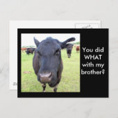 RINDFLEISCH-SCHWANZ POSTKARTE (Vorne/Hinten)