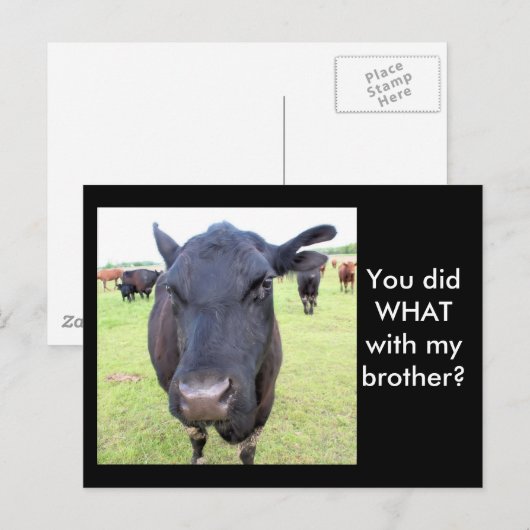 RINDFLEISCH-SCHWANZ POSTKARTE (Vorne/Hinten)