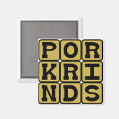 Rindfleisch, Schweinsnack Magnet (Vorderseite/Rückseite)
