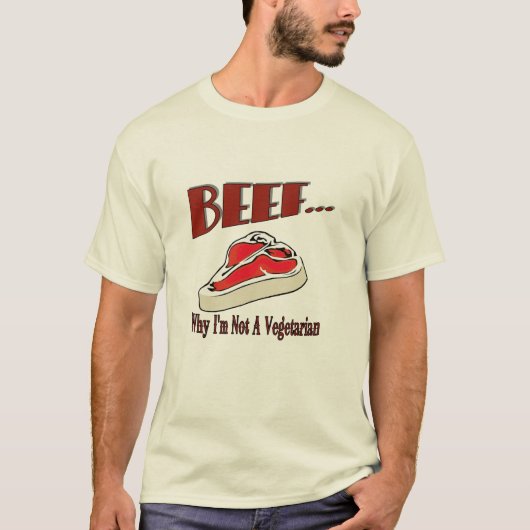 Rindfleisch-Shirt T-Shirt (Vorderseite)