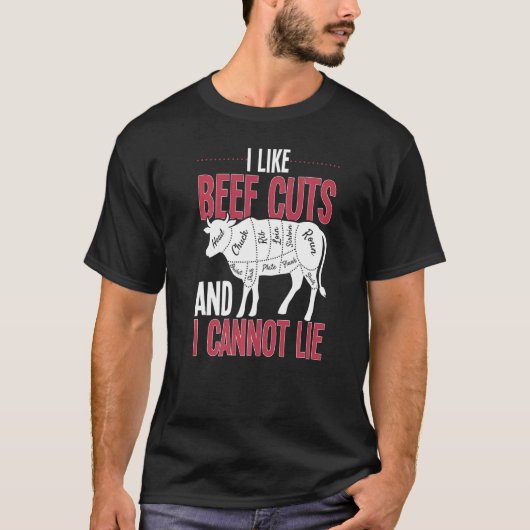 Rindfleisch und Fleischbarsch kann ich nicht essen T-Shirt (Vorderseite)
