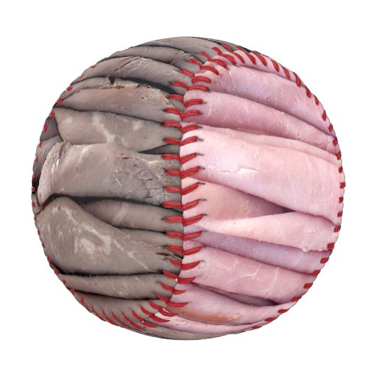 Rindfleisch und Schinken Baseball (Schrägansicht)