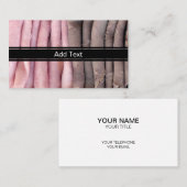 Rindfleisch und Schinken Visitenkarte (Vorne/Hinten)