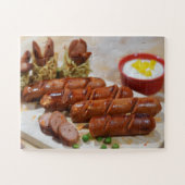 Rindfleisch-Wurst-Puzzlespiel Puzzle (Horizontal)