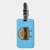 Rindfleischkäsebrötchen Hackfleisch des Gepäckanhänger (Vorderseite vertikal)