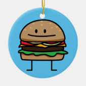 Rindfleischkäsebrötchen Hackfleisch des Keramik Ornament (Vorne)