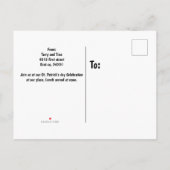 Rindfleischkohl und Karotten Einladungspostkarte (Rückseite)