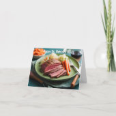 Rindfleischkohl und Karotten Karte (Vorderseite)