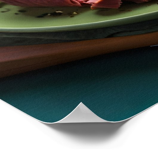 Rindfleischkohl und Karotten Poster (Ecke)