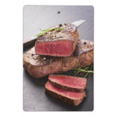 Rindfleischsteak Mini Klemmbrett (Rückseite)