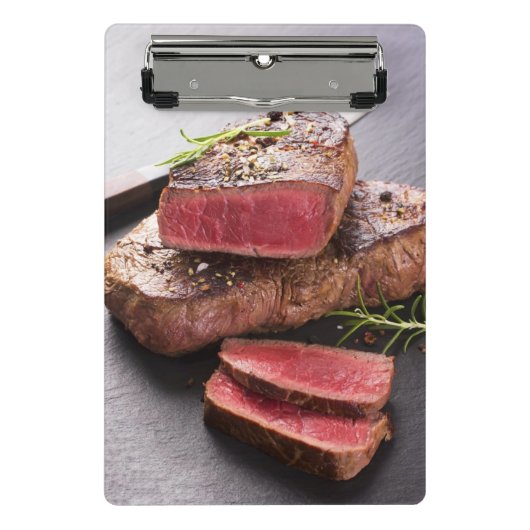 Rindfleischsteak Mini Klemmbrett (Vorderseite)