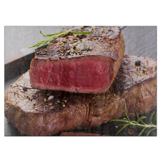 Rindfleischsteak Schneidebrett (Vorderseite)