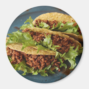 Rindfleischtacos-Abendessen-Kühlschrank-Magnet Magnet