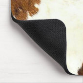 Rindleder-Druck-Cowboy oben! Mousepad (Ecke)