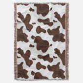 Rindleder-Imitat-Haar-Western-Leder-gepunktetes Decke (Vorderseite Vertikal)