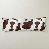 Rindleder-Imitat-Haar-Western-Leder-gepunktetes Seitenschläferkissen (Rückseite)