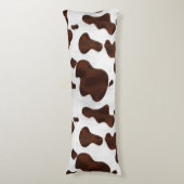 Rindleder-Imitat-Haar-Western-Leder-gepunktetes Seitenschläferkissen (Vorderseite Vertikal)