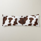 Rindleder-Imitat-Haar-Western-Leder-gepunktetes Seitenschläferkissen (Vorderseite)
