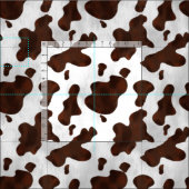 Rindleder-Imitat-Western-Leder gepunktet Stoff (Kachel)