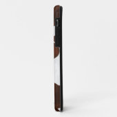 Rindleder-Imitat-Western-Leder-gepunktetes Case-Mate iPhone Hülle (Hinten/Links)