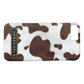 Rindleder-Imitat-Western-Leder-gepunktetes Case-Mate iPhone Hülle (Rückseite (Horizontal))