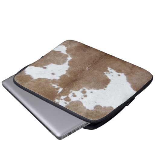 Rindleder Laptopschutzhülle (Vorne Knopf)