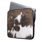 Rindleder Laptopschutzhülle (Vorderseite Links)
