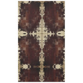 Rindleder-Patchwork-Druck Tischdecke (Vorderseite)