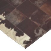 Rindleder-Patchwork-Druck Tischdecke (Schrägansicht)