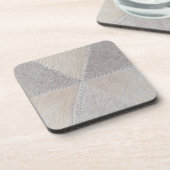 Rindleder-Patchwork Getränkeuntersetzer (Linke Seite)