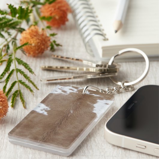 Rindleder Schlüsselanhänger (Vorderseite rechts)