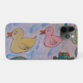 Rindropfen auf Ducklings Case-Mate iPhone Hülle (Rückseite (Horizontal))