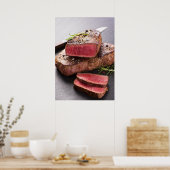 Rindsteak Poster (Küche)
