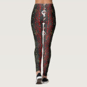 Rines O' Death Samhain Halloween Oktober Skull Leggings (Rückseite)