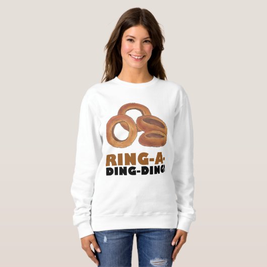 Ring-a-Ding-Bride Verlobung Bachelorette Sweatshirt (Vorne ganz)