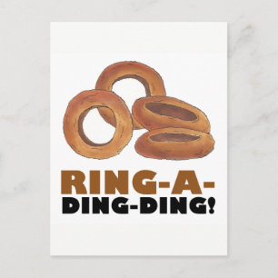 Ring-a-Ding-Ding Braut Verlobung Junggesellinnenab Ankündigungspostkarte