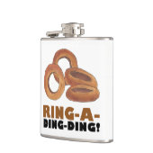 Ring-a-Ding-Ding Personalisierte Hochzeitsgeschenk Flachmann (Links)