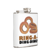 Ring-a-Ding-Ding Personalisierte Hochzeitsgeschenk Flachmann (Rechts)