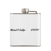 Ring-a-Ding-Ding Personalisierte Hochzeitsgeschenk Flachmann (Rückseite)