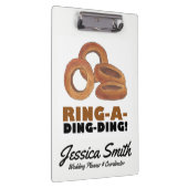 Ring-a-Ding-Ding Personalisierte Hochzeitsplaner-G Klemmbrett (Rechts)