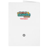 Ring-A-Ding Neon Signieren Retro Weihnachtskarte (Hinten)