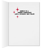 Ring-A-Ding Neon Signieren Retro Weihnachtskarte (Innen (Rechts))