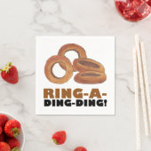 Ring-a-Ding-Wedding Verlobung Bachelorette Serviette (Beispiel)