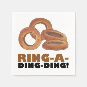 Ring-a-Ding-Wedding Verlobung Bachelorette Serviette