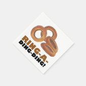 Ring-a-Ding-Wedding Verlobung Bachelorette Serviette (Ecke)