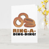 Ring-A-Ding-Zwiebel Ring Funny Food Verlobung Karte (Gelbe Blume)