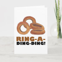 Ring-A-Ding-Zwiebel Ring Funny Food Verlobung