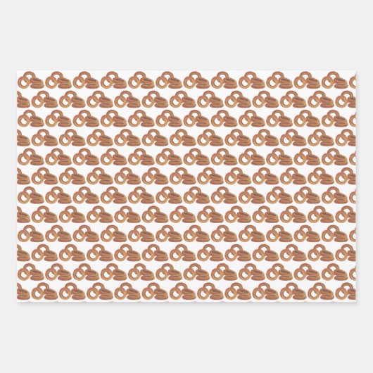 RING A DING Zwiebel Rings Funny Feinschmecker Wedd Geschenkpapier Set (Vorderseite 2)