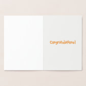 Ring-a-Ding-Zwiebel Rings Verlobung Glückwunsch Folienkarte (Innenseite)